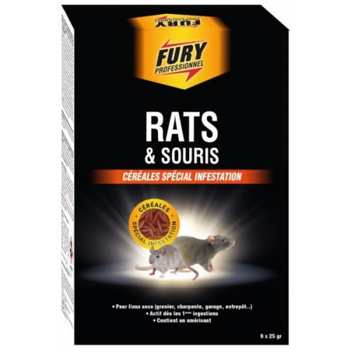 Céréales rats et souris spécial infestation 6 x 25 g photo du produit image_1 L