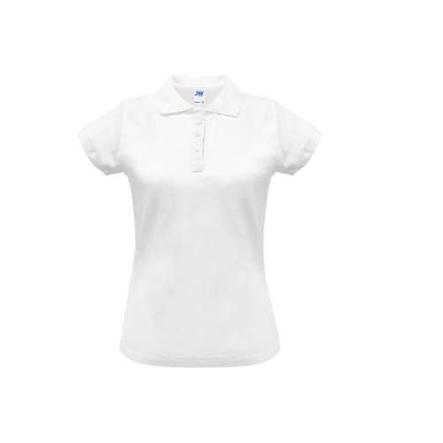 Polo femme piqué 200g blanc TS photo du produit image_1 L