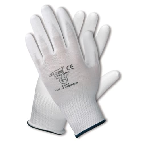 Gants nylon enduit PU blanc T7 photo du produit image_1 L