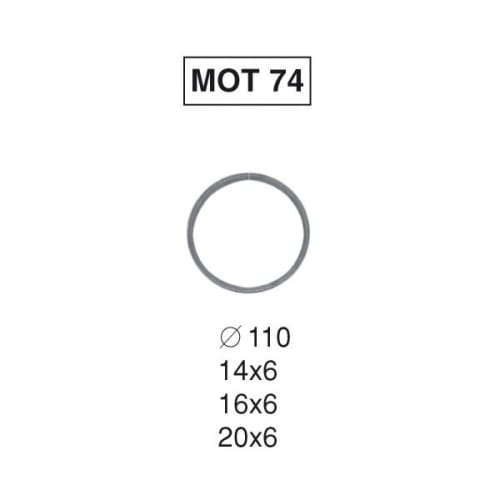Motif 74 plat 16 x 6 rond 110 photo du produit image_1 L
