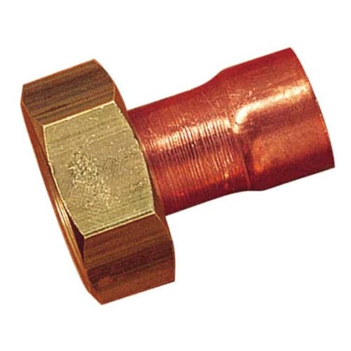 Raccord 2 pièces droit cuivre Ø 10 / Ecrou Femme 12x17 photo du produit image_1 L