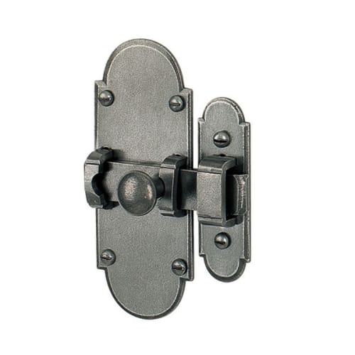 Targette FRANCE 80X28 avec gâche platine shérardisé patiné photo du produit image_1 L