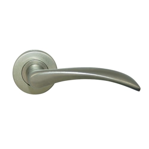 Poignée Azur sur rosace BDC aluminium inox photo du produit image_1 L