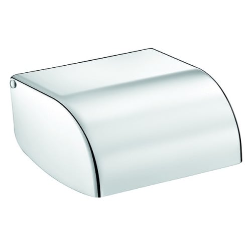 Porte-papier WC inox poli brillant à rouleau plastique photo du produit image_1 L