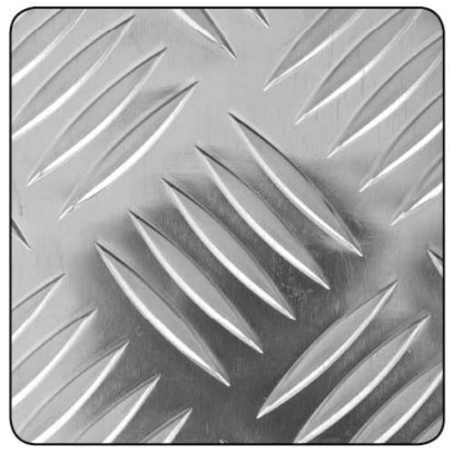 Tôle damier 1000 x 500 - Aluminium brut photo du produit image_1 L
