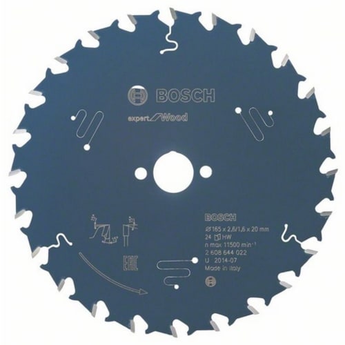Lame de scie Circulaire Expert Wood 165x20x2.6/1.6x24 photo du produit image_1 L