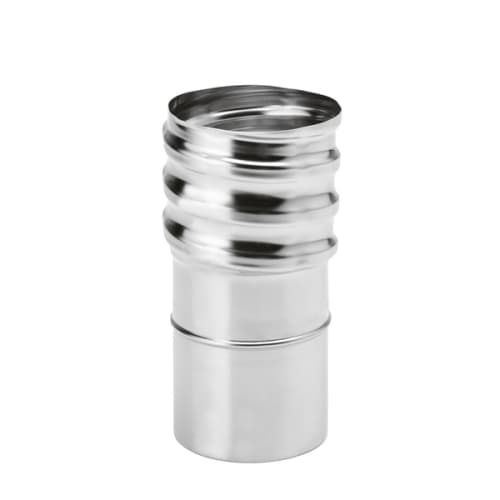 Raccord poele-tubage inox Ø 80 mm mâle x 80-86 - A visser photo du produit image_1 L