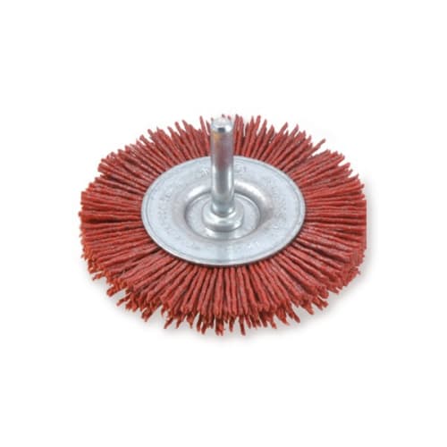 Brosse circu/tige "Grittyflex" Ø75 mm fil gr.80 rouge 10mm photo du produit image_1 L