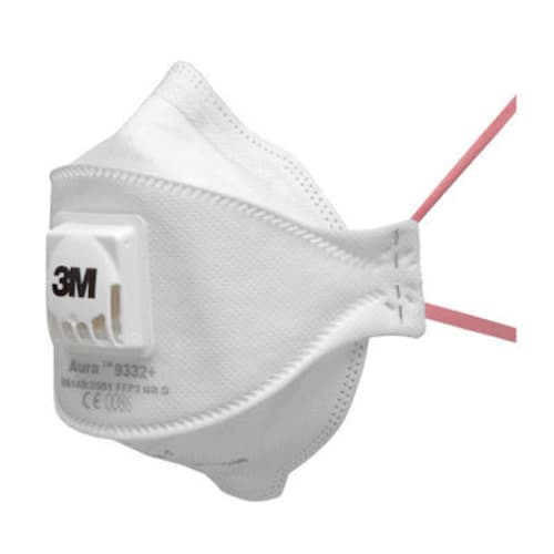 Masques pliables AURA 9300+ FFP3 avec soupape photo du produit image_1 L