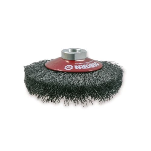Brosse conique Ø100 ép.20 M14 inox ondulé 0,30 (T.20) photo du produit image_1 L
