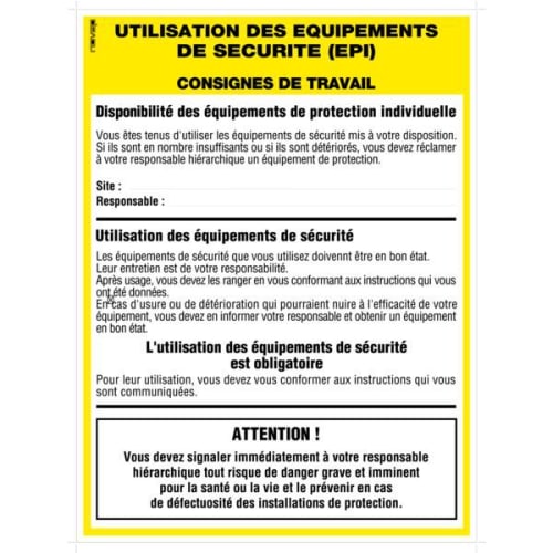 Utilisation des équipements de sécurité EPI photo du produit image_1 L
