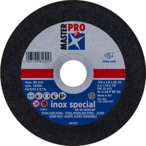 Disque à tronçonner inox PSF Ø125x1.6x22.23mm photo du produit image_1 L
