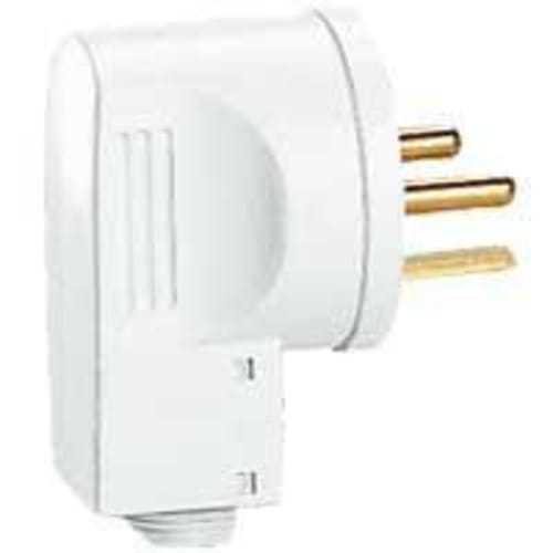 Fiche mâle 20 A PLEXO 2P+T 250 V sortie latérale 2 broches photo du produit image_1 L