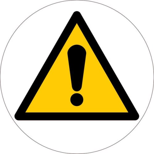 Adhesif au sol "danger général" diamètre 450 mm photo du produit image_1 L