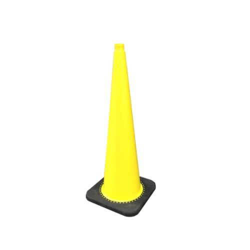 Cône de balisage jaune 90 cm photo du produit image_1 L