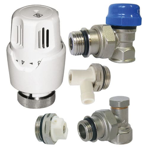 Kit thermostatique Equerre 15/21 tête à dilation de cire photo du produit image_1 L