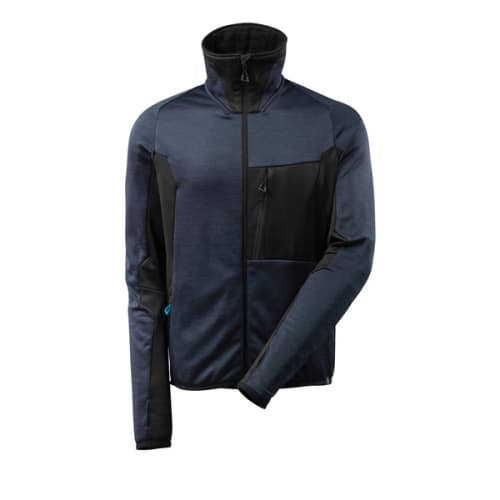 Pull polaire zippé noir/marine TXS photo du produit image_1 L