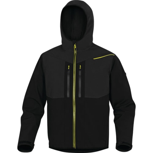 Veste softshell HORTEN 2 noir/jaune TS photo du produit image_1 L