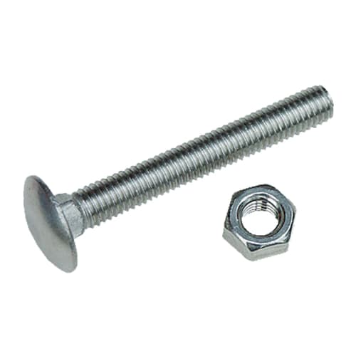 Boulon tête ronde collet carré M6 x 40 mm - Inox A2 photo du produit image_1 L