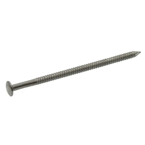Pointe annelée tête légèrement bombée Ø2,3 x 40 mm - Inox A2 photo du produit image_1 L