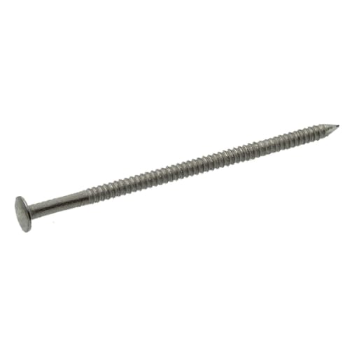 Pointe annelée tête légèrement bombée Ø2,5 x 35 mm - Inox A4 photo du produit image_1 L