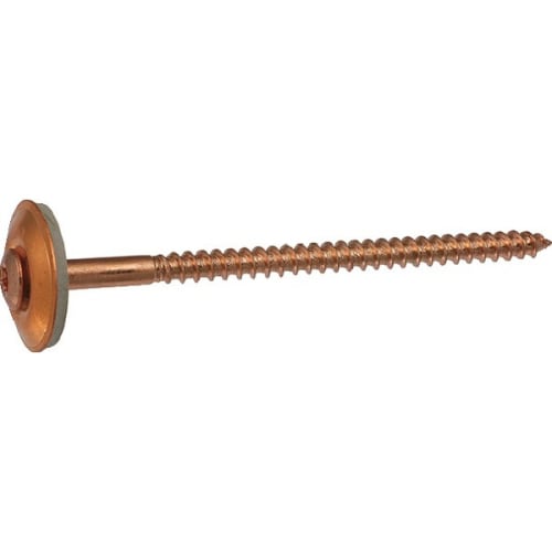 Vis toiture Tête fraisée bombée Torx Inox A2 Cuivre 4,5X35 photo du produit image_1 L