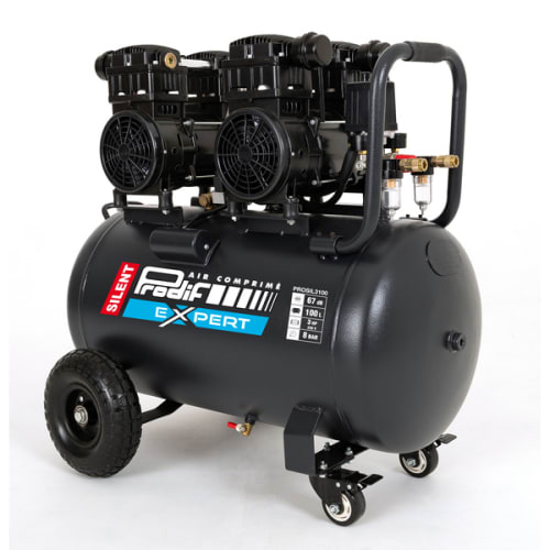 Compresseur silencieux 100L 15.6 m3/h photo du produit image_1 L