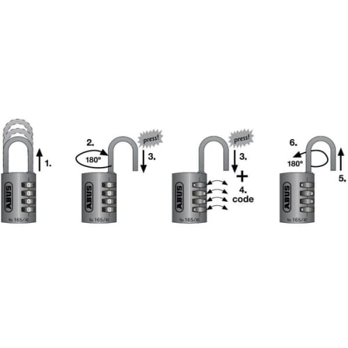 Cadenas molette 165 3 chiffres photo du produit image_2 L