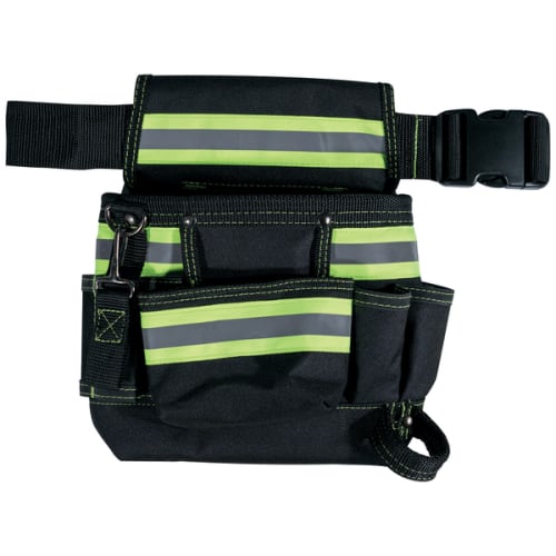 Tablier cuir 9 poches bande rétroréfléchissantes photo du produit image_1 L