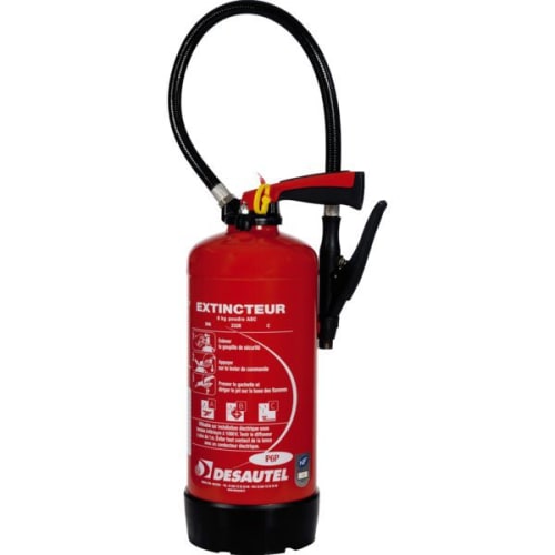 Extincteur à poudre ABC 6Kg avec support photo du produit image_1 L