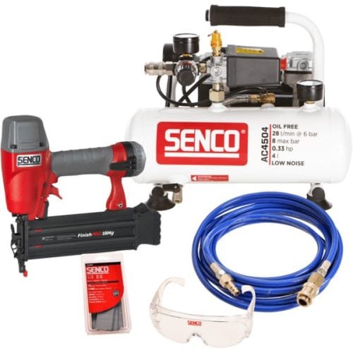 Lot cloueur FinishPro 18Mg + compresseur AC4504 + brads photo du produit image_1 L