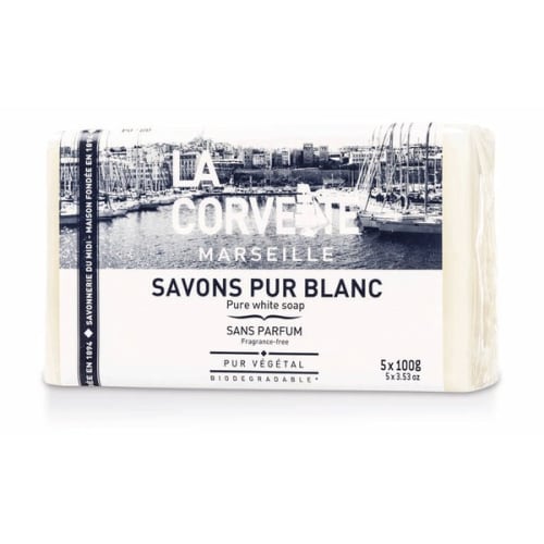 Lot de savons de Marseille blanc (5x100G) photo du produit image_1 L
