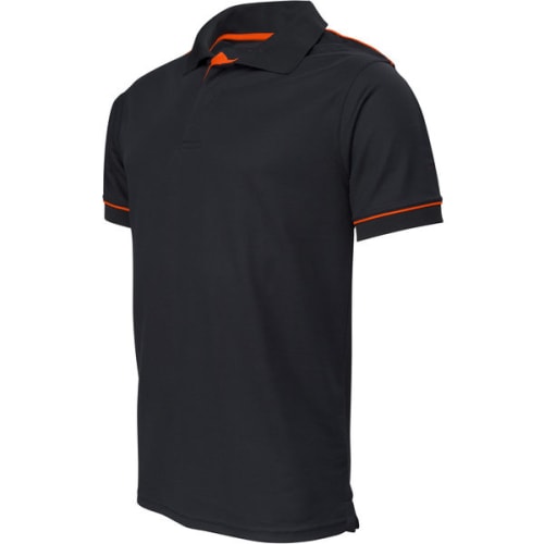 Polo PANAMA Bio MC Noir/Rouge TM photo du produit image_1 L