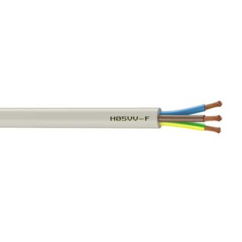 Câble HO5 VV-F 3G 1.5 mm² gris photo du produit image_1 L