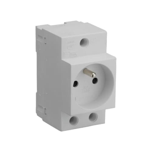 Prise courant modulaire 2P+T 10/16A photo du produit image_1 L