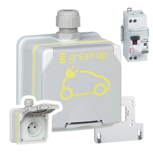 Prise pour rechargement véhicule électrique GREEN UP photo du produit image_1 L
