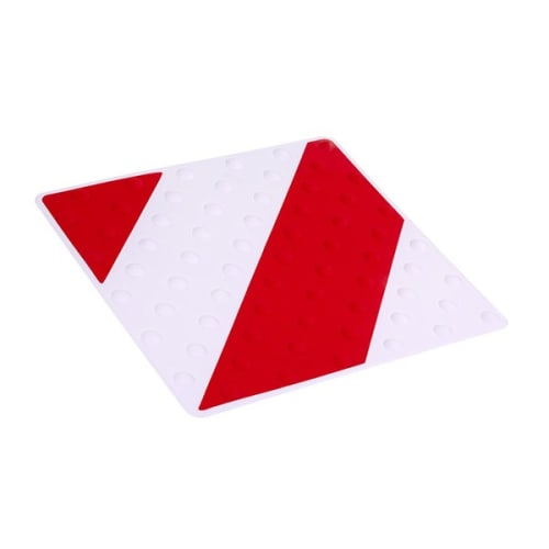 Dalle podotactile 458x420mm rouge/blanc photo du produit image_1 L