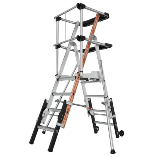 Plate-forme RAPTORSCOPIC 3-4 marches garde-corps lisses photo du produit image_1 L