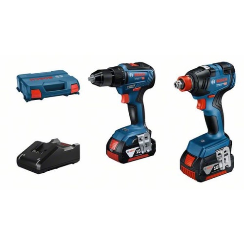 Lot 2 outils 18V 4Ah GSR 18V-55 & GDX 18V-200 photo du produit image_1 L