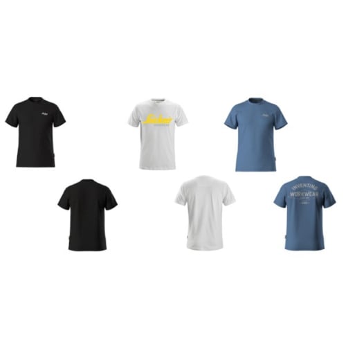 Lot de 3 t-shirts noir, blanc, bleu TS photo du produit image_1 L