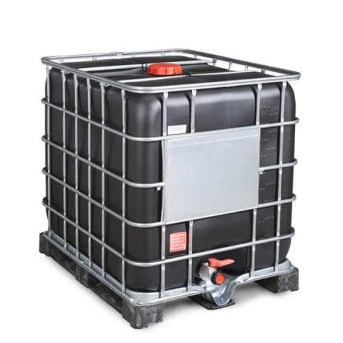 Cuve IBC anti-UV noire reconditionnée 1000L - 1170x1200mm photo du produit image_1 L