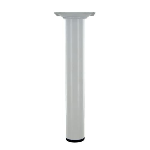 Pied d30 m10 acier blanc h100 photo du produit image_1 L