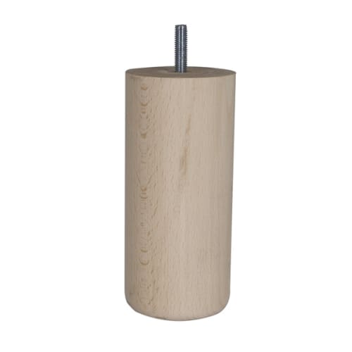 Pied lit d68 h150 hetre brut m8 photo du produit image_1 L