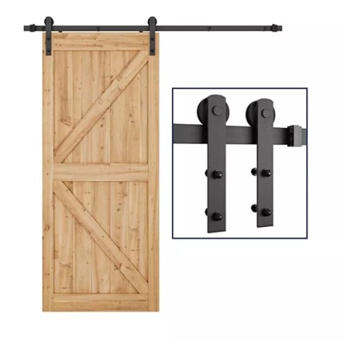 Kit rail couliss noir fer indus 2ml photo du produit image_1 L