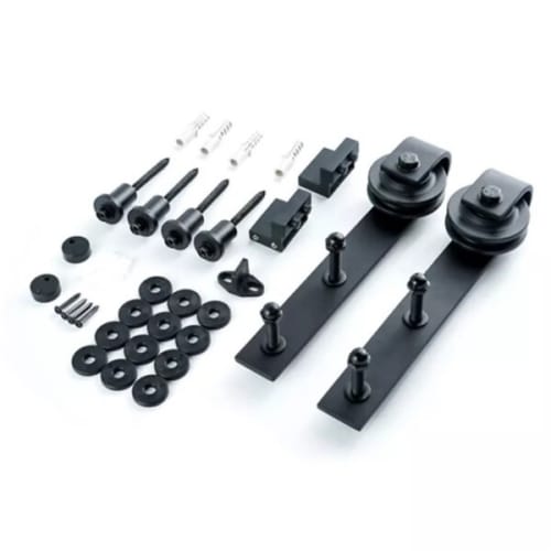 Kit rail couliss noir fer indus 2ml photo du produit image_2 L