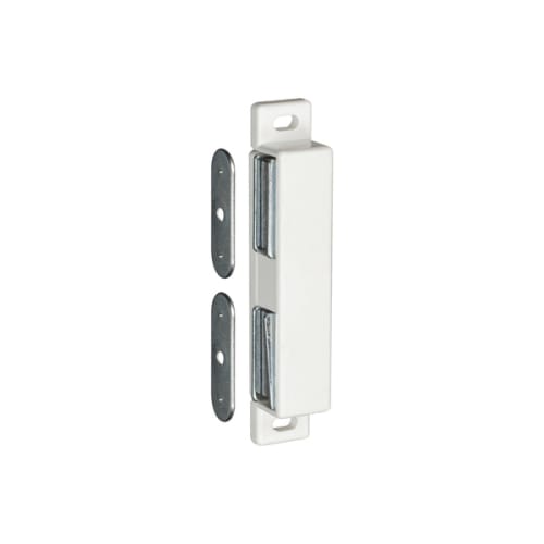 Loqueteau magnétique double gâche fixe 4 kg - Blanc photo du produit image_1 L