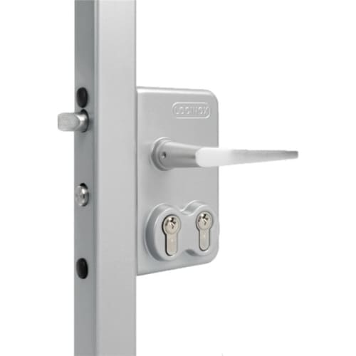 Serrure dble cyl. de portail battant profil plat de 10 mm photo du produit image_1 L