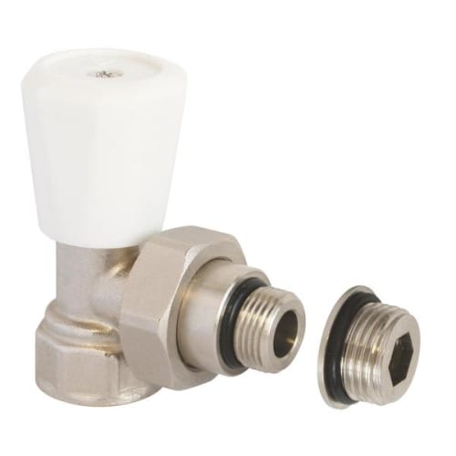 Robinet simple réglage équerre 12x17 ou 15x21- Nickelé photo du produit image_1 L