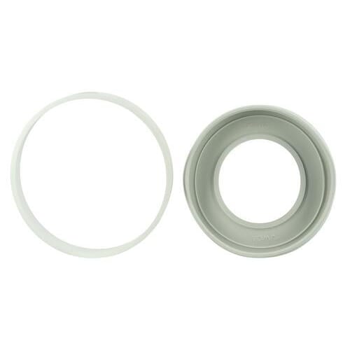 Ensemble joint-bague pour pipe de WC sortie Ø85-107mm blanc photo du produit image_1 L
