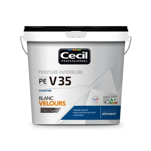 Peinture chantier PE V35 blanc velours photo du produit image_1 L
